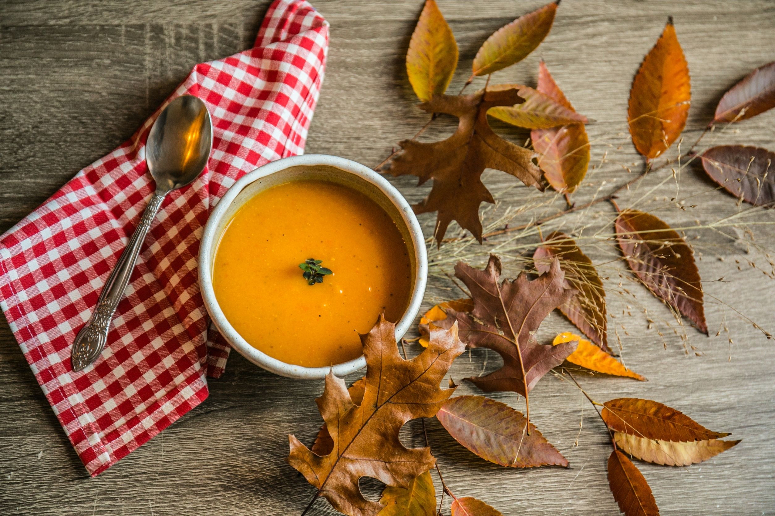 soup made from seasonal produce